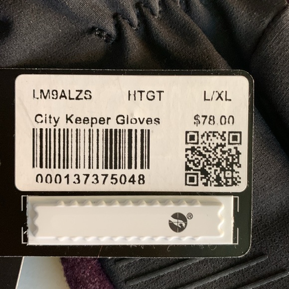 NEW LULULEMON Mens Unisex City Keeper Gloves Sz. AVAIL. S-M BNWT - Picture 12 of 13